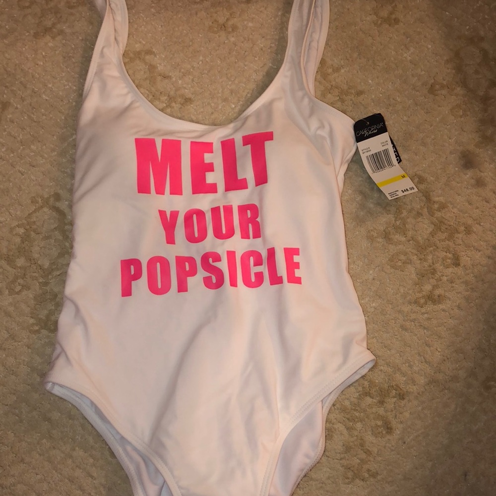One piece bathing suit